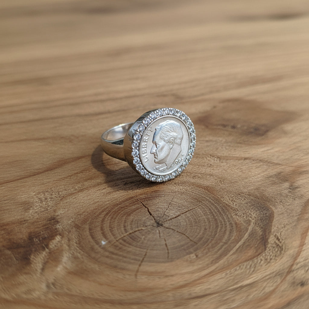 U.S. MINT Silver ring (OFFICIAL COIN)