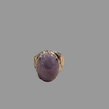 Load image into Gallery viewer, Purple Jade Ring / Imperial Jade Silver ring
