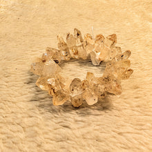 Load image into Gallery viewer, Raw Herkimer Quartz Diamond Bracelet | Uncut Healing Crystal
