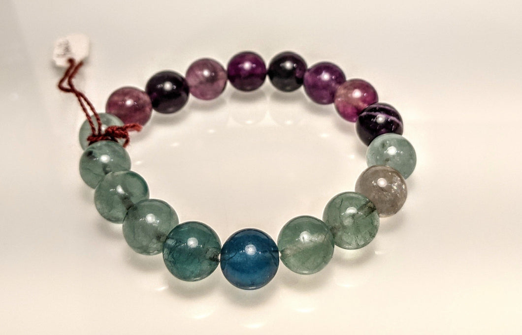 Multi color Fluorite bracelet