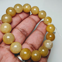 Load image into Gallery viewer, Yellow Jade Bracelet, natural Jade
