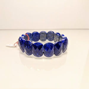 PREMIUM COLLECTION - Royal Lapis Lazuli gem cut bracelet