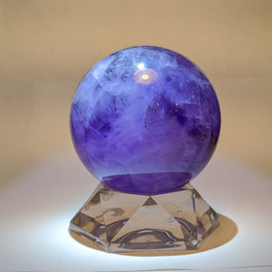 Amethyst sphere on stand -  Crystal collection