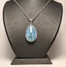 Load image into Gallery viewer, Aquamarine Pendant - Silver casing
