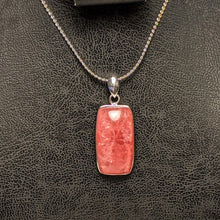 Load image into Gallery viewer, Rhodochrosite pendant -Silver casing
