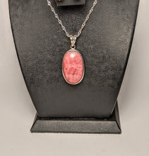 Load image into Gallery viewer, Rhodochrosite pendant -Silver casing
