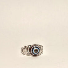 Load image into Gallery viewer, Eye Agate Silver ring
