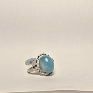 Aquamarine Silver ring