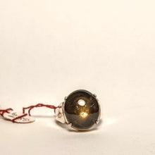 Load image into Gallery viewer, Star Black Sapphire/ Golden Sapphire ring/ Star Sapphire
