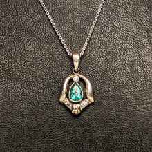 Load image into Gallery viewer, PREMIUM COLLECTION - Natural Emerald and Diamonds Pendant
