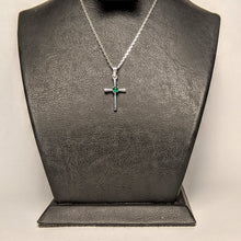 Load image into Gallery viewer, PREMIUM COLLECTION - Natural Emerald Holy Cross Pendant
