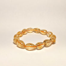 Load image into Gallery viewer, PREMIUM COLLECTION - High frequency Citrine Bracelet - pear shape gem cut
