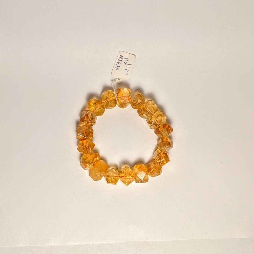 PREMIUM COLLECTION - High frequency Citrine Bracelet - Organic raw shape