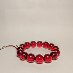 PREMIUM COLLECTION - Red Amber bracelet - large