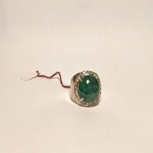 Load image into Gallery viewer, Jade Ring / Imperial Jade Silver ring
