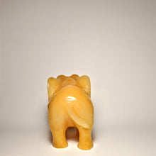 Load image into Gallery viewer, Yellow Jade Elephant statute  -Crystal Collection / Handmade
