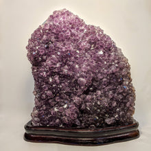 Load image into Gallery viewer, Rutilated Amethyst Geode on stand - Crystal Collection / Natural Royal Amethyst
