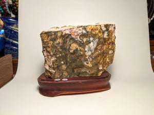 Crystal collection - Citrine Geode on stand / Natural Golden Citrine on stand