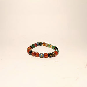 Agate Bracelet - Multi color natural stones