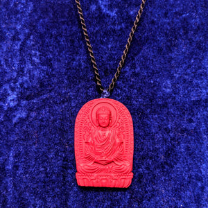 Cinnabar Buddha pendant - AKA  Dragon's blood