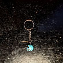 Load image into Gallery viewer, Turquoise skull Key Ring - Crystal Collection
