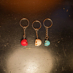 Turquoise skull Key Ring - Crystal Collection