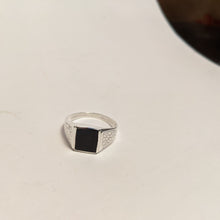 Load image into Gallery viewer, American Onyx ring / Sterling Silver handmade ring
