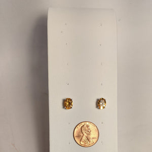 Citrine Earrings / 925 Sterling Silver