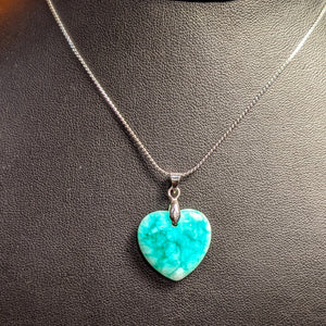 Jade heart pendant - green Jade