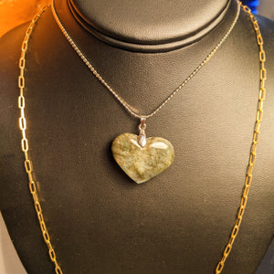 Labradorite heart  Pendant