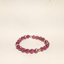 Load image into Gallery viewer, PREMIUM COLLECTION - Ruby bracelet with 14k yellow gold
