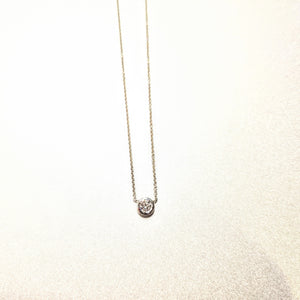 PREMIUM COLLECTION - Diamond 18k white Gold necklace
