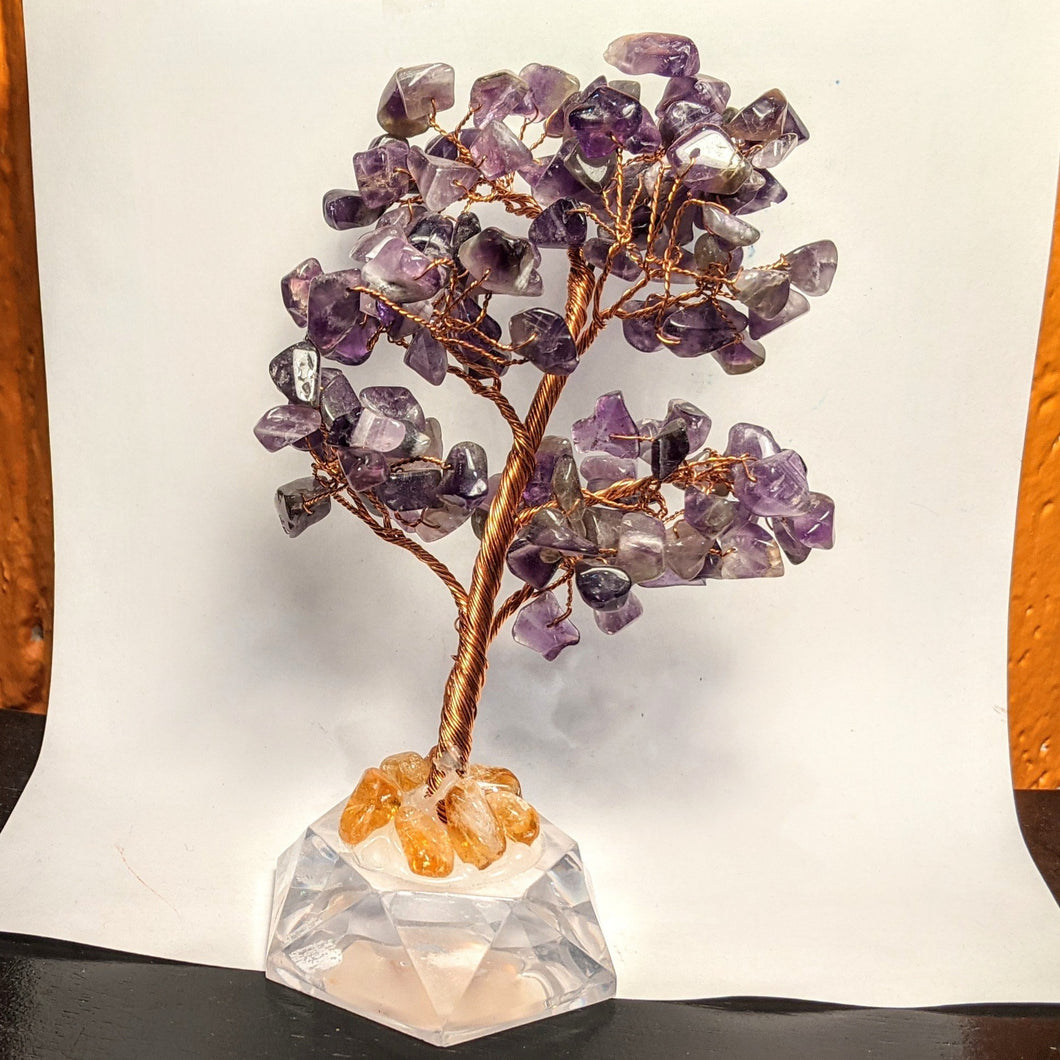 Crystal collection - Amethyst and Citrine tree