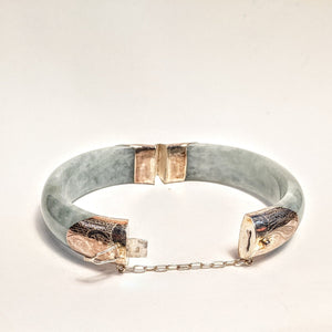 PREMIUM COLLECTION - JADE Silver cuff bangle / bracelet