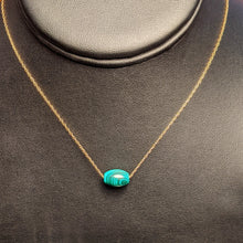 Load image into Gallery viewer, Malachite Pendant - 14k Gold necklace
