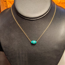 Load image into Gallery viewer, Malachite Pendant - 14k Gold necklace
