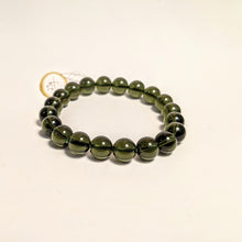 Load image into Gallery viewer, PREMIUM COLLECTION - Natural Moldavite Bracelet / (NOT A FAKE STONE)
