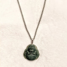 Load image into Gallery viewer, PREMIUM COLLECTION - Jade Buddha 925 sterling Silver pendant
