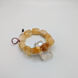 PREMIUM COLLECTION - High frequency Ice Cube Citrine Bracelet