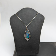 Load image into Gallery viewer, PREMIUM COLLECTION - Australian Black Precious Opal pendant
