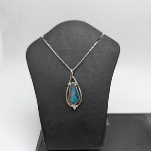 PREMIUM COLLECTION - Australian Black Precious Opal pendant