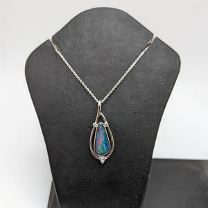 PREMIUM COLLECTION - Australian Black Precious Opal pendant