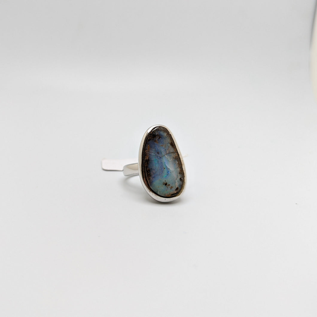 PREMIUM COLLECTION - Australian Black Precious Opal ring